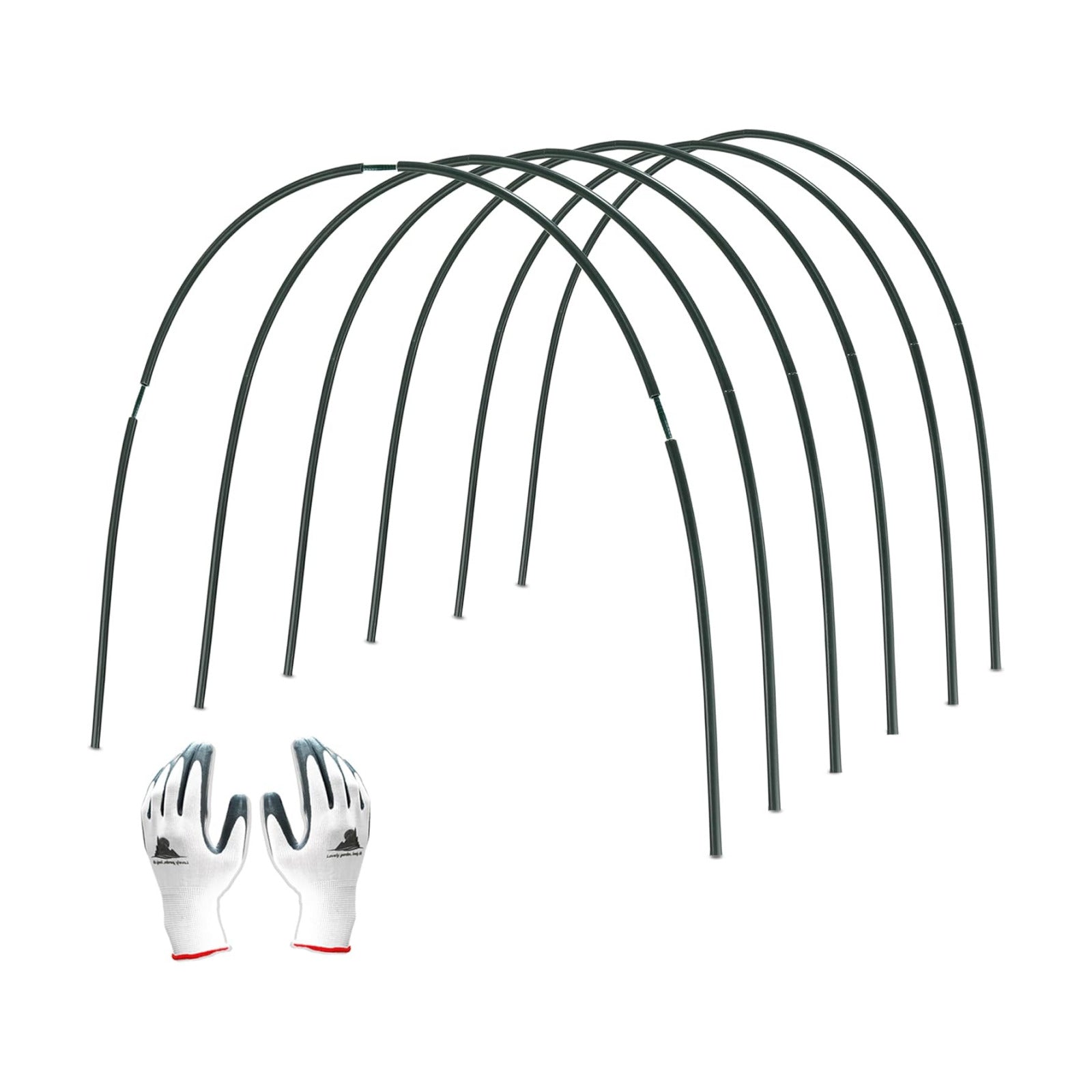 Gardzen Garden Hoops for Raised Beds | Greenhouse Hoops, DIY Kit for Row Cover Garden Netting, All Season Plant