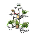 S AFSTAR 7 Tier Plant Stand, Parisian Style Garden Cart Stand, Multi-layer Mental Plant Stand, Plant Flower Pot Display