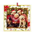 WaaHome Picture Frame Christmas Ornaments 2026-3'' Floral Photo Frame Christmas Tree Ornaments Decorations Gifts for Family Friends Women Mom