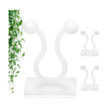 100Pcs Plant Climbing Wall Fixture Clips, Vines Clips for Decoration,White