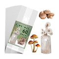 TonGass Autoclavable Mushroom Grow Bags Bulk with Microporous Filter Patchs | 60-Pack Large 8"x5"x20" Extra Thick 80