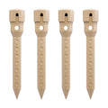 8 in. DEEP DRIP Garden Watering Stake (4 Pack) (Tan) | UV-Protected ABS Plastic Deep Root Irrigation Spike for Flowers