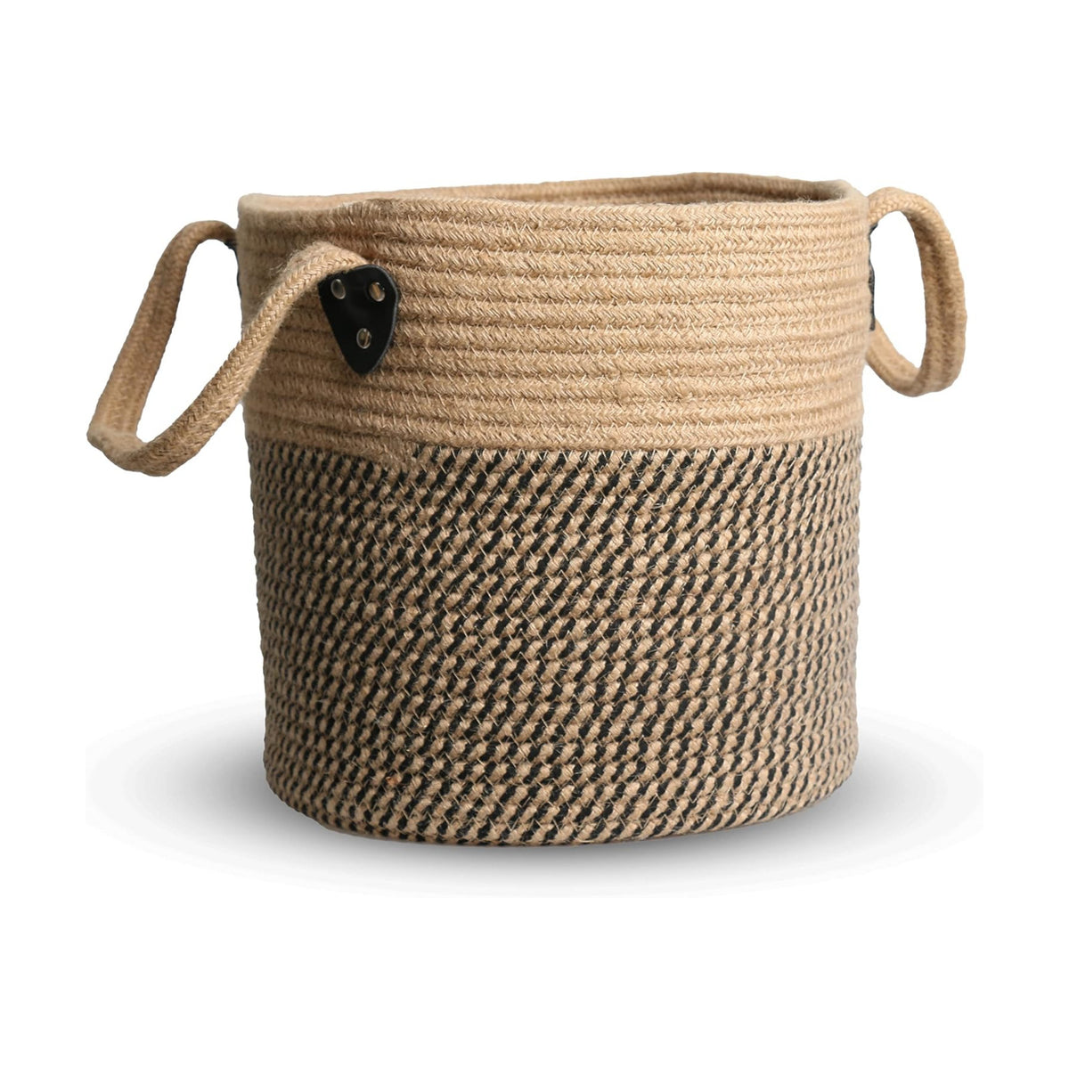 ZOES HOMEWARE Plant Basket for Indoor Plants with Handles,Jute Rope 10"x10"