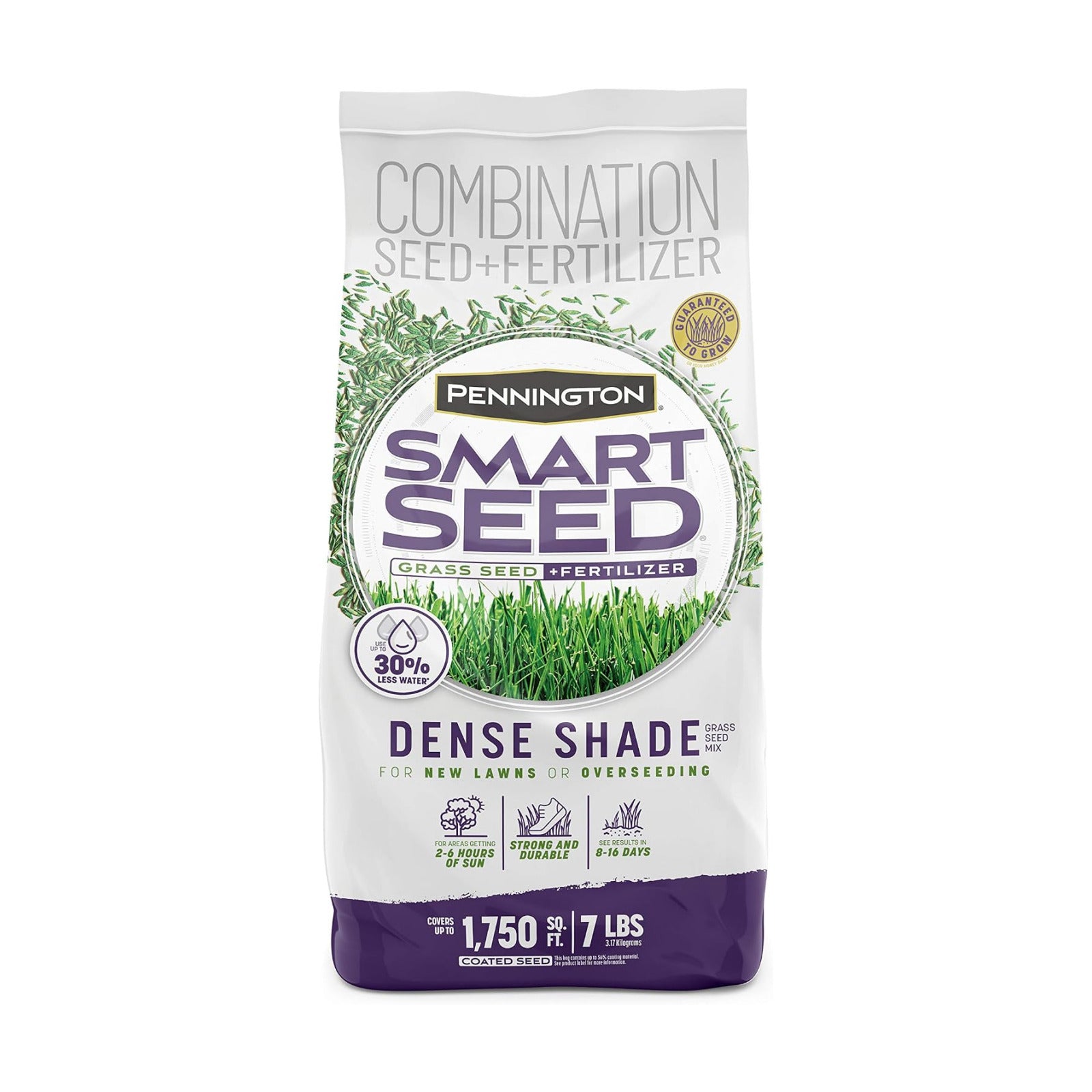 Pennington Smart Seed Dense Shade Mix, Grass Seeds for Lawn, 4/7 lb