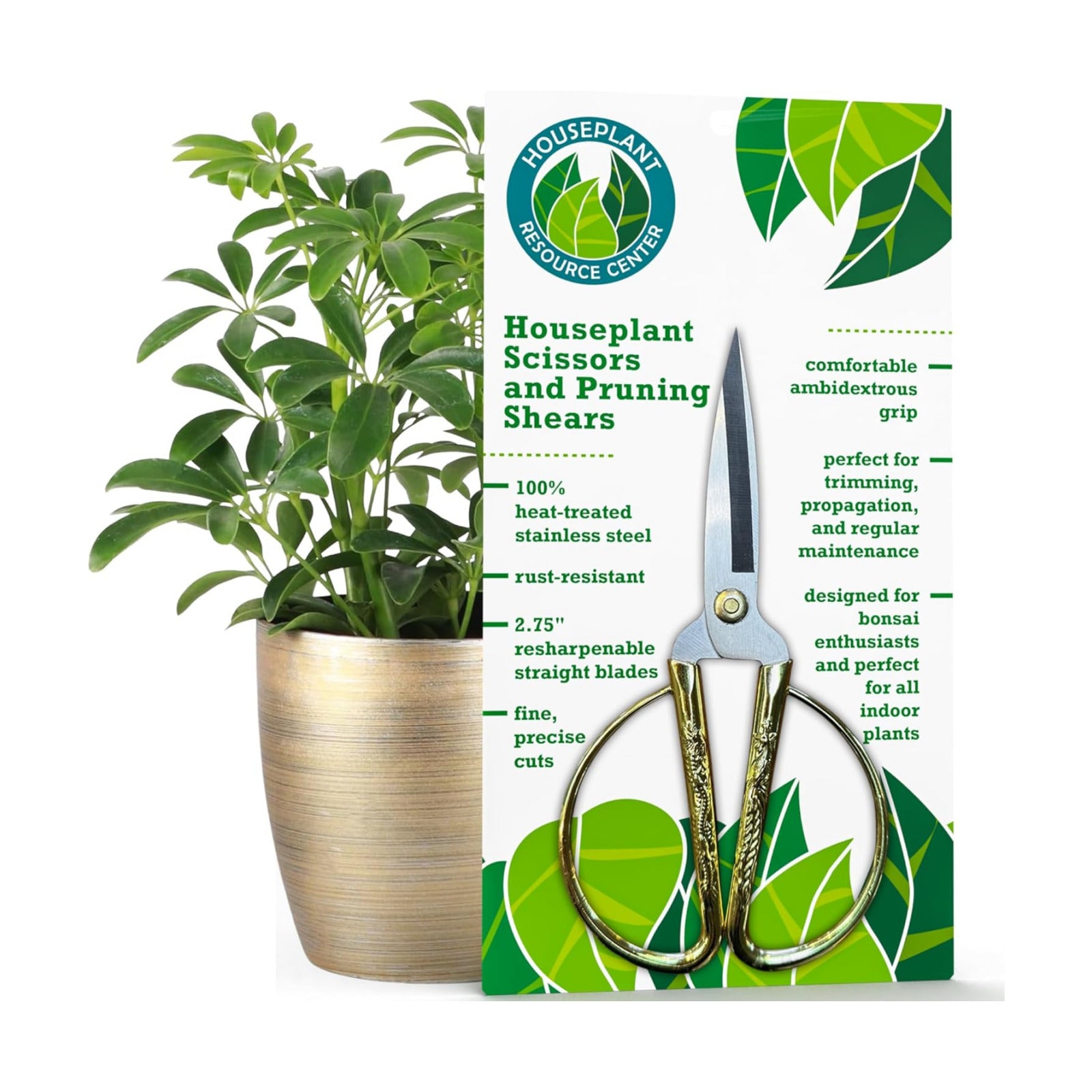 Houseplant Pruning Shears, Stainless Steel Scissors for Trimming & Notching