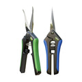 Hydroponic 2Pack Microtip Straight blade/Curved Blade Flower Leaf Trimmer Pruning Shears by Yieldcropper