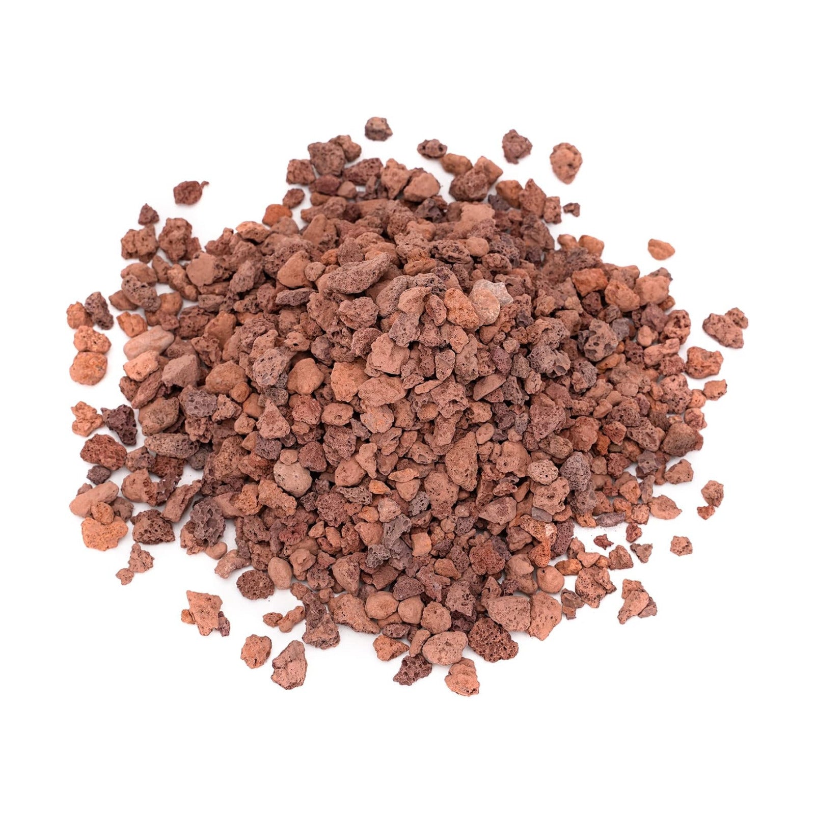 Skyflame 10LB Lava Rocks for Fire Pits, Fire Tables, Fireplaces | 1/10"-1/5" Natural Sizes, Red, Garden Landscaping