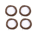 YYCRAFT 4 Pcs Wooden Grapevine Wreath, 10 Inch