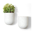 LA Jolie Muse Wall Hanging Planters for Indoor Plants，Hanging Flower Pots for Air Plants Succulent, Set of 2