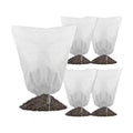 Gardzen 5-Pack Plant Cover Drawstring Tree Cover, Winter Freeze Plant Protection, Tree Jacket Frost Blanket for Outdoor