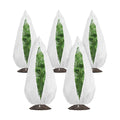 Gardzen 5-Pack Heavy Duty Plant Covers Freeze Protection, 54”×72” | Drawstring Tree Cover with Zipper, Winter Freeze