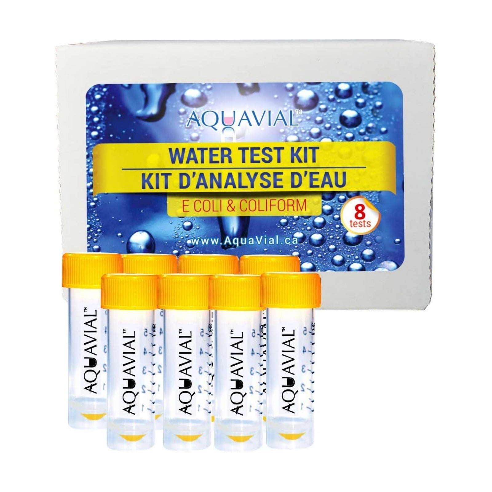 Water Testing Kit - 8 Pack for E. Coli and Coliform Bacteria Detection | High Sensitivity Water Testing Kits for