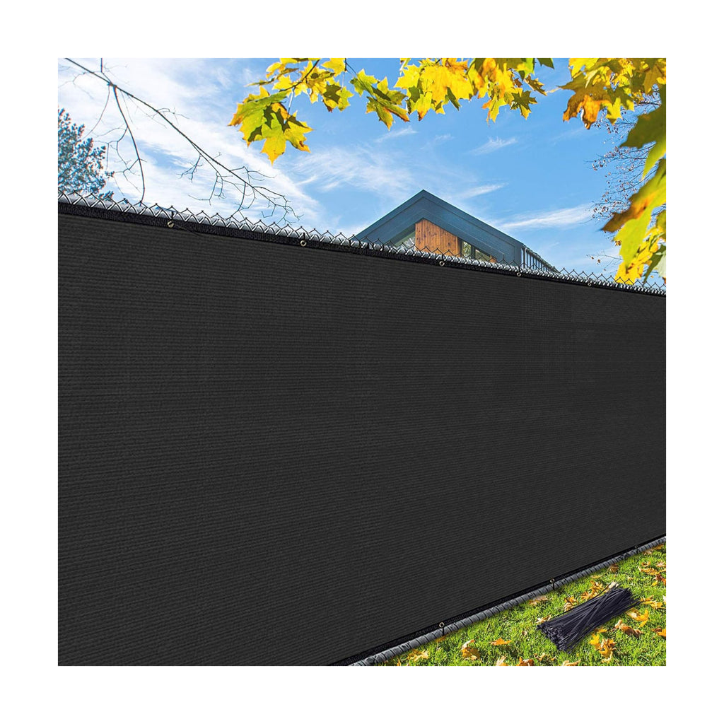 iCover 4x50ft Privacy Screen Fence, Outdoor Fencing Panels, Garden Windscreen Mesh Shade Sail Net Barrier, Include