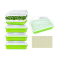5 Pack Seed Sprouter Trays with Lids- Soil-Free Cultivation Germination Tray, BPA Free Micro Greens Growing Trays Seed