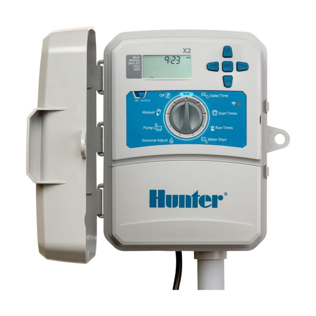 Hunter X2 4 Zone Sprinkler Controller, WiFi Compatible Sprinkler Timer