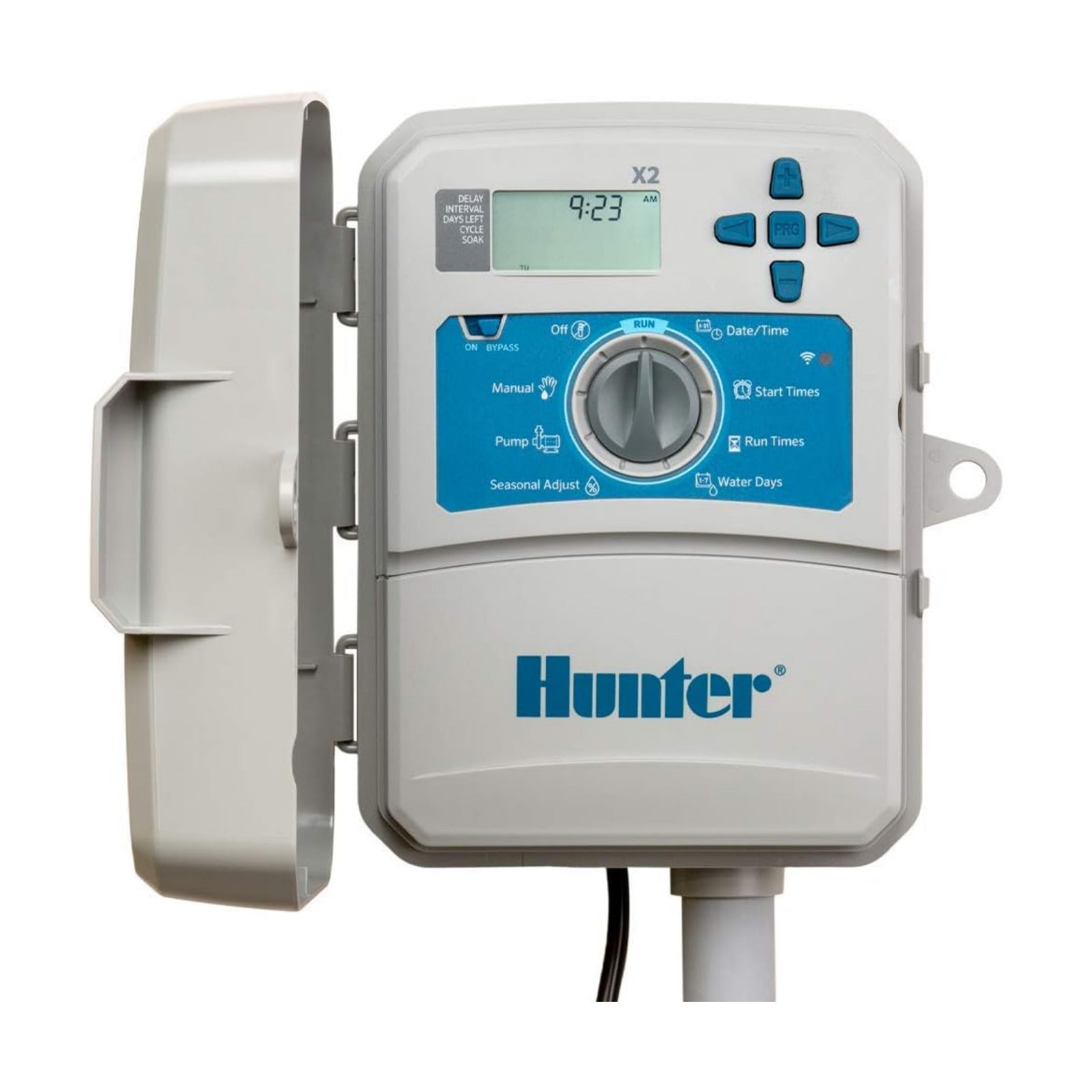 Hunter X2 4 Zone Sprinkler Controller, WiFi Compatible Sprinkler Timer