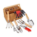 SOLIGT 8 Piece Garden Tools Set with Basket, Gardening Gifts for Women Men | Heavy Duty Stainless Steel Pruning Shears