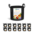 Cavisoo 24-Pack 5 Gallon Grow Bags, Heavy Duty Thickened Non-Woven Plant Fabric Pots with Reinforced Handles