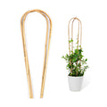 Cambaverd Bamboo Trellis 4 Feet, 3 Pack Arch Plant Trellis Indoor Outdoor | Natural Large Garden Trellis for Climbing
