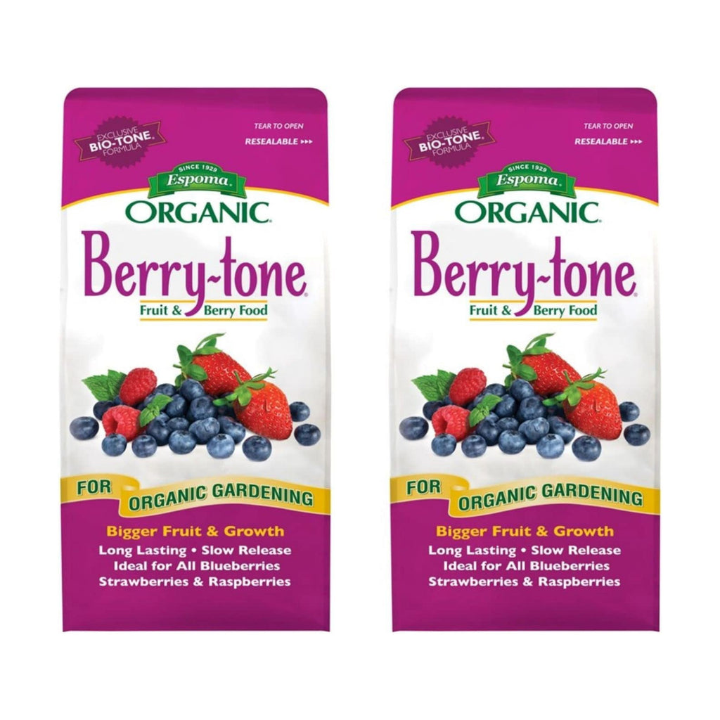 Espoma Organic Berry-Tone 4-3-4 Natural & Organic Fertilizer and Plant Food for All Berries. 4 lb. Bag. Use for