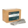 6'' 9 Gauge Heavy Duty Garden Landscape Staples, 125 Pack Anti-Rust Galvanized Garden Stakes, U-Shaped Lawn Sod pins