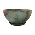 Classic Home and Garden Rosie Modern Planter w/Drainage - Contemporary Planter Bowls - Shallow Round Vases for Small