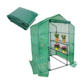 Walk in Greenhouse Replacement Cover for Plant-56"x56"x76" Clear PE | Roll-Up & Zipper Door Design, Plant Greenhouse