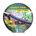 Taisia 1/2" Soaker Hose Kit 100 ft Round Rubber Garden Soaker Hoses, Heavy Duty Drip Hose for Watering Irrigation
