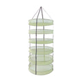 HORTIPOTS Hanging Drying Racks 2 FT Mesh Herb Dryer for Herbs and Clothes (2 FT Diameter, Green)