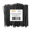 200 Pack 10x1 inch 11GA(0.12inch) Landscape Staples Garden Stakes Fence Netting Pins Ground Spikes Sod Cover Fabric