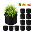 5/10/12/20/30 Pack 10 Gallon Grow Bags, Heavy Duty Thickened Nonwoven Fabric Pots with Handles, Plant Grow Bags for