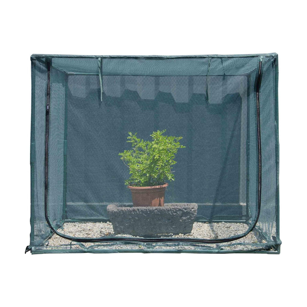Square 4'x4' Netting Cover 3.3FT Tall Crop Cage Pest Guard Cover for Vegetables Fruits Durable Plant Garden Net with 4