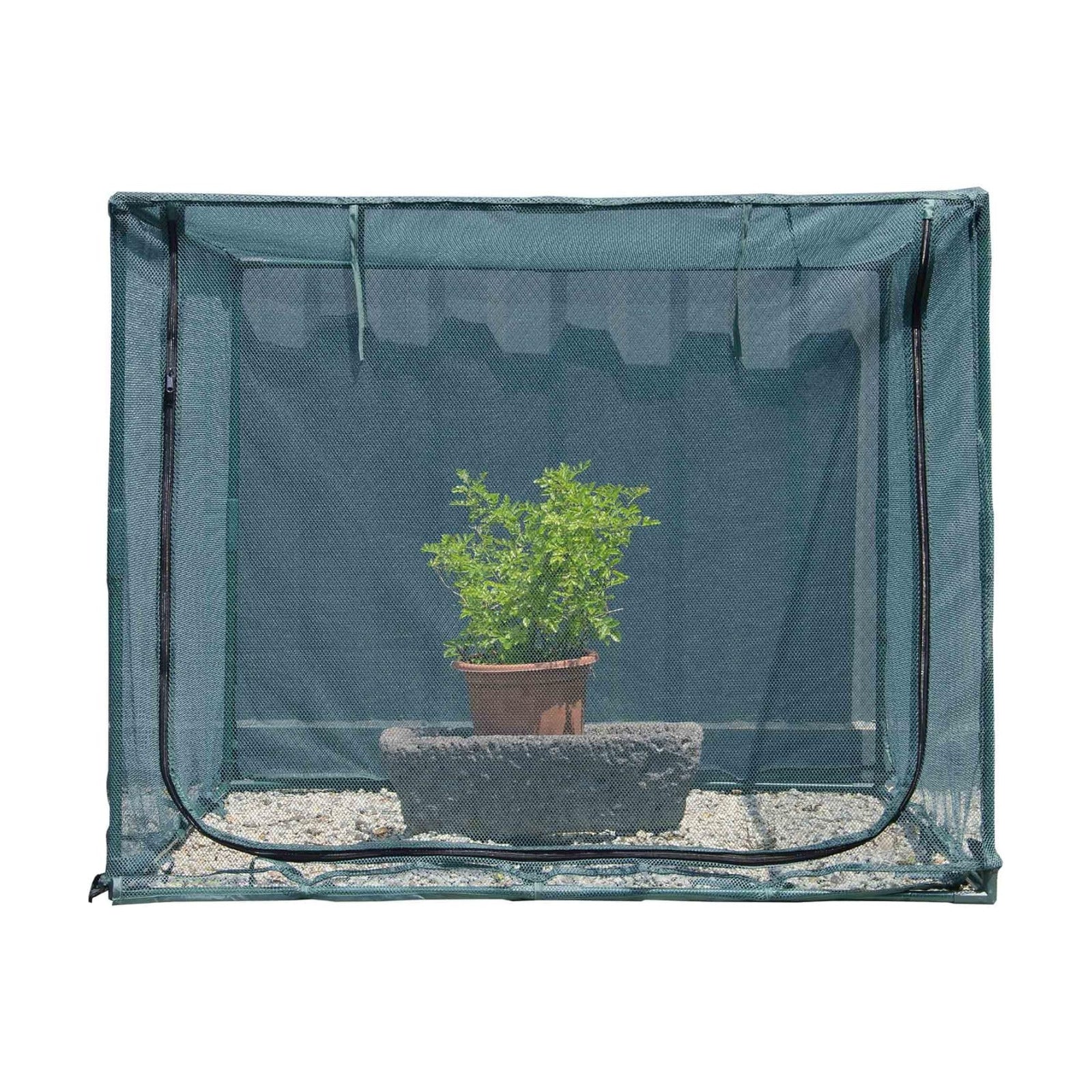 Square 4'x4' Netting Cover 3.3FT Tall Crop Cage Pest Guard Cover for Vegetables Fruits Durable Plant Garden Net with 4