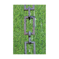 KAM Home Aluminium Artware Rectangle with Square Rain Chain with Installation Kit (Black, 8.5)