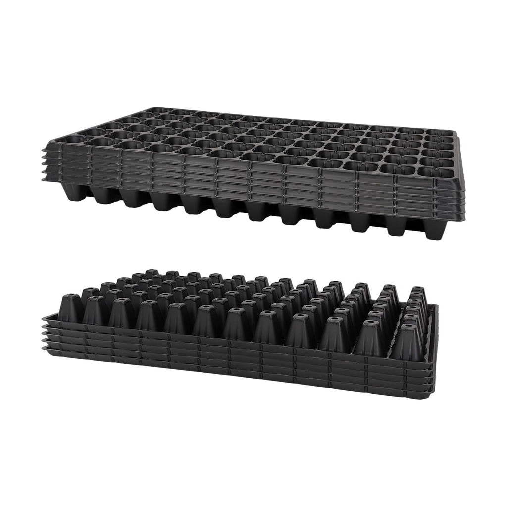 RooTrimmer 72 Cell Seed Trays, Thick Durable 72 Cell Plug Tray Seedling Plastic Nursery Tray for 1020 Flat Germination