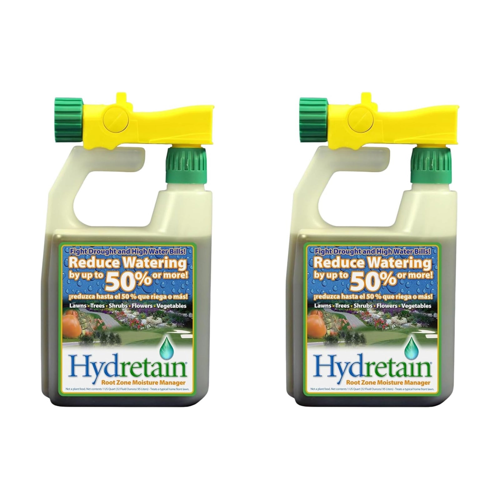 Hydretain Root Zone Moisture Manager — Converts Soil Moisture to Plant-Usable Water for Drought Protection — Reduce