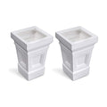 Step2 Atherton Square Planter, Large Planters for Outdoor Plants, Gardening and Flower Pot for Patio or Porch