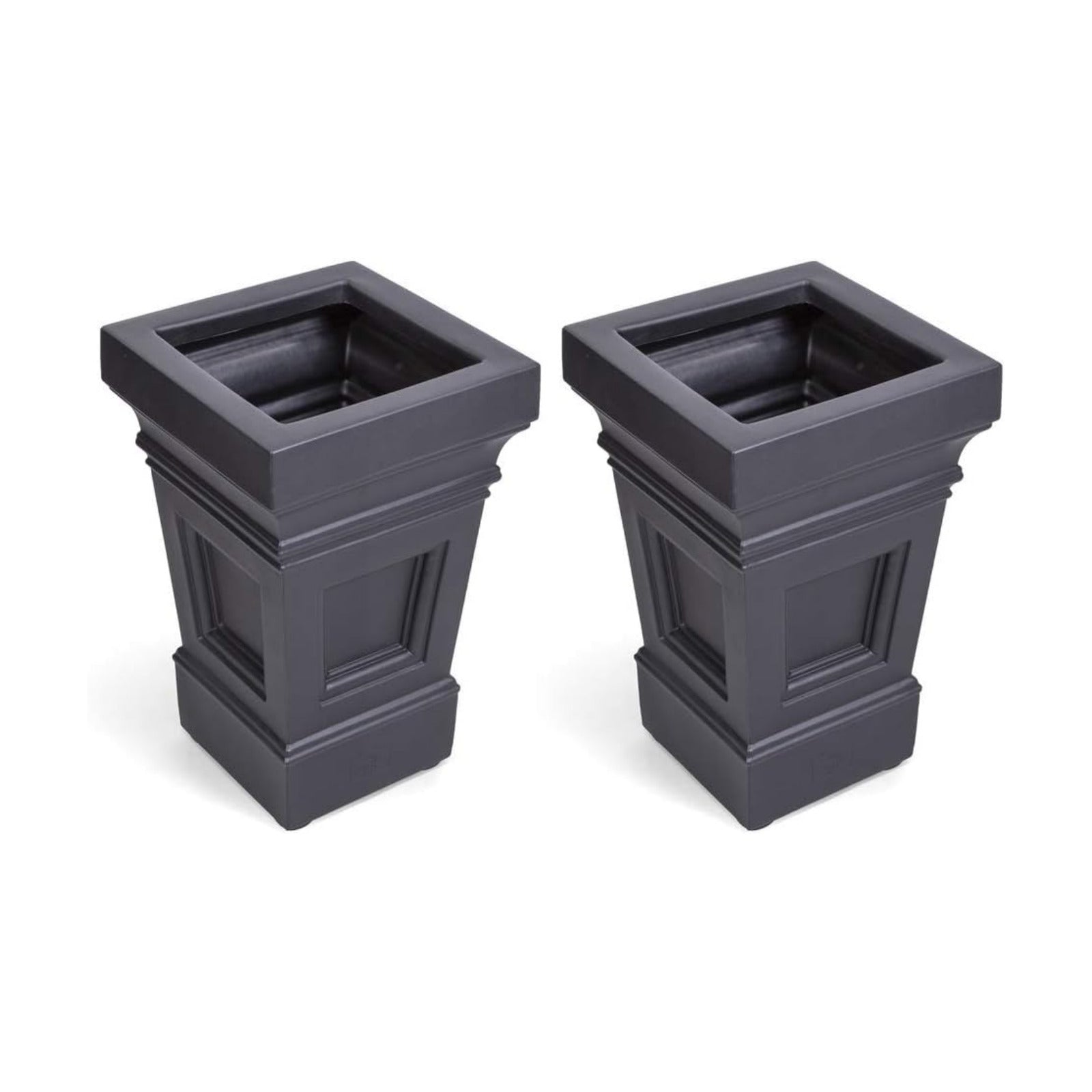 Step2 Atherton Square Planter, Large Planters for Outdoor Plants, Gardening and Flower Pot for Patio or Porch
