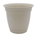 The HC Companies Eclipse Round Planter with Saucer - Outdoor & Indoor Plant Pot with Drainage Holes - Lightweight
