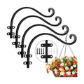 4 Pack Heavy Duty Plant Hanger Bracket, 12Inch Hanging Brackets for Plants Outdoor and Indoor, 80lbs Holding Capacity
