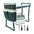 Garden Kneeler Seat Garden Stools Foldable Stool with Tool Bag Pouch EVA Foam Pad Capacity-Protects Your Knees for