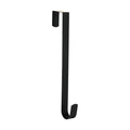 Slim Over The Door Wreath Hanger for Front Door, 12" Black 1 Pack