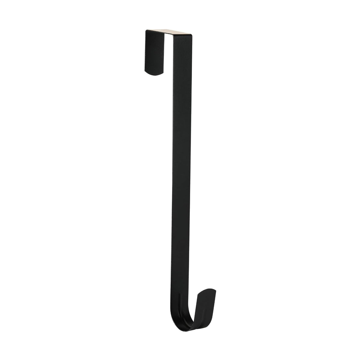 Slim Over The Door Wreath Hanger for Front Door, 12" Black 1 Pack