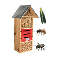 Tall Insect Hotel - Great for housing Mason Bees, Leaf-Cutter Bees and Lacewings, Extra Large Bee House 21.75" X 7.25"