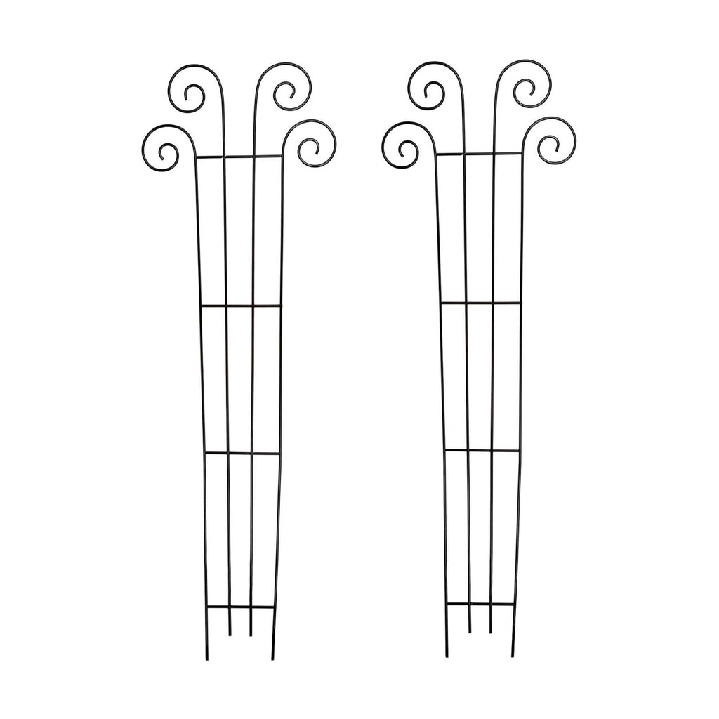 Hosley's 48" High Set of 2 Wave Iron Trellis Ideal Gift for Floral Arrangements Wedding or Party and Use Next to