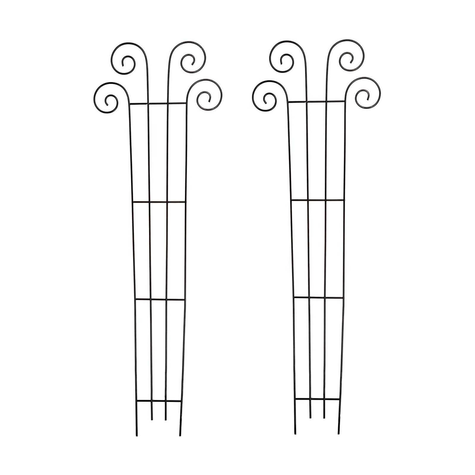 Hosley's 48" High Set of 2 Wave Iron Trellis Ideal Gift for Floral Arrangements Wedding or Party and Use Next to