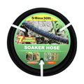 Taisia 5/8" Soaker Hose 30 ft Round Rubber Garden Soaker Hoses, Heavy Duty Drip Hose for Watering Irrigation, Water