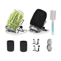 Lulonpon Sprouting Kit, 2 Sprouting Jar Kits, Wide Mouth Quart Mason Jars with Stainless Steel Screen Sprout