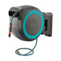 GARDENA Retractable Garden Hose Reel - 115 Feet - Auto Retract Hose Reel with 180° Swivel Wall Mount - Heavy Duty