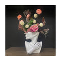 Abstract Face Planters Pots Head Flower Vase (White) | Greek Bust Vase, Women Face Vase for Home Decor, Female Bust